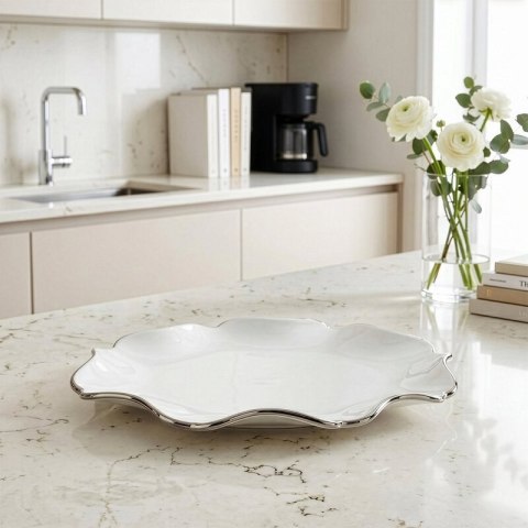 PATERA DEKORACYJNA AUREN (03) 20 X 15 X 3 CM BIAŁY