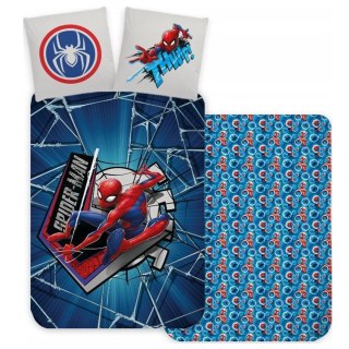 Pościel bawełna 100x135 + 40x60 Spiderman granatowy