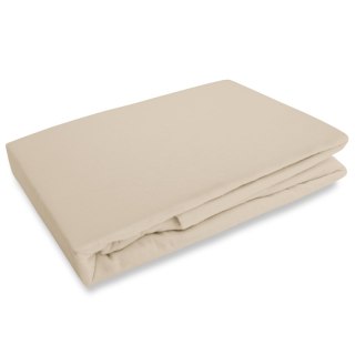 Prześcieradło flanela z gumką JASNY BEŻ/120x200