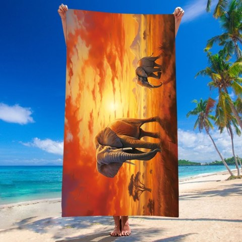 Ręcznik plażowy mikrofibra 100x180 H140