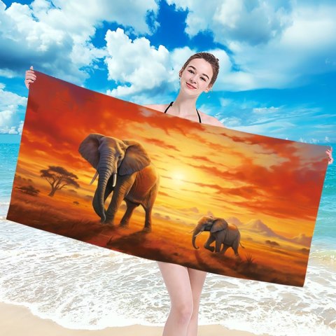 Ręcznik plażowy mikrofibra 100x180 H140