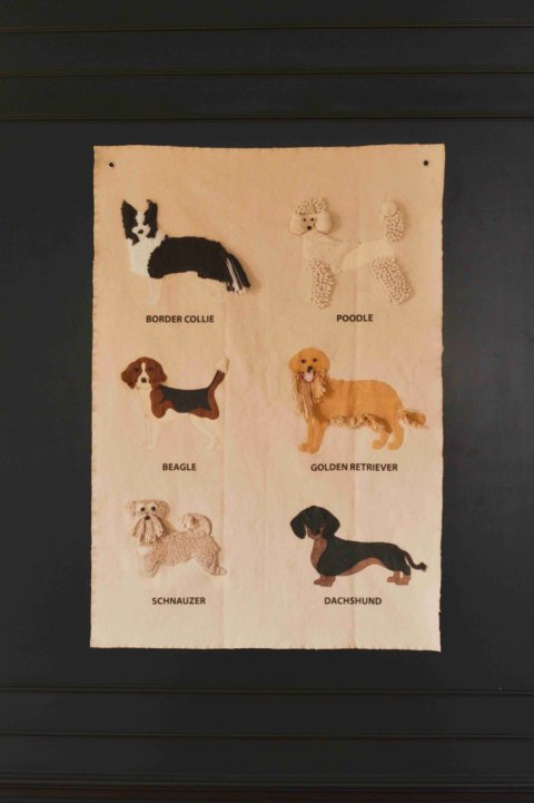 Dekoracja na ścianę Dogs Psy Wouf Wouf, Lorena Canals