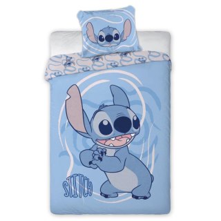 Pościel bawełna 160x200+1p70x80 Lilo i Stitch 002 niebieski