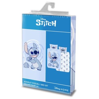 Pościel bawełna 160x200+1p70x80 Lilo i Stitch 002 niebieski