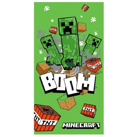 Ręcznik bawełniany 70x140 Minecraft Boom zielony Ręcznik bawełniany 70x140 Minecraft Boom zielony