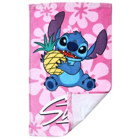 Ręcznik przedszkolny dla dziecka 30x50 Lilo i Stitch różowy Ręcznik przedszkolny dla dziecka 30x50 Lilo i Stitch różowy
