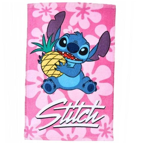 Ręcznik przedszkolny dla dziecka 30x50 Lilo i Stitch różowy Ręcznik przedszkolny dla dziecka 30x50 Lilo i Stitch różowy