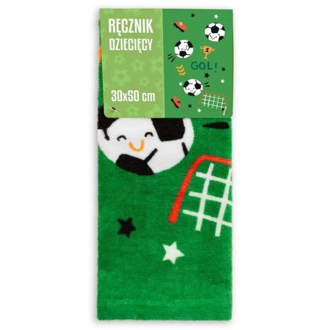 Ręcznik przedszkolny dla dziecka 30x50 Piłka Nożna Ręcznik przedszkolny dla dziecka 30x50 Piłka Nożna