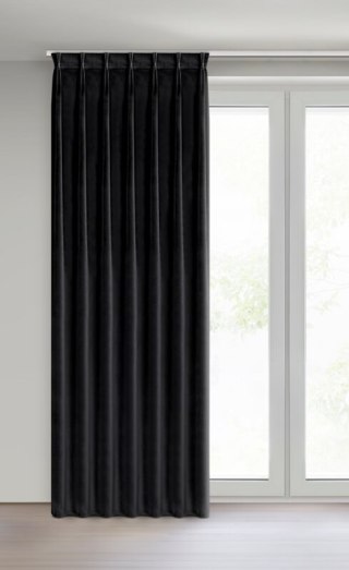 ZASŁONA GOTOWA MELANIE 140 X 270 CM CZARNY