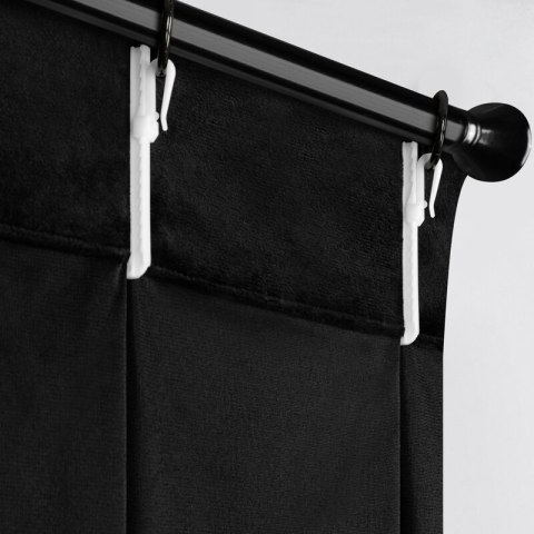 ZASŁONA GOTOWA MELANIE 140 X 270 CM CZARNY ZASŁONA GOTOWA MELANIE 140 X 270 CM CZARNY
