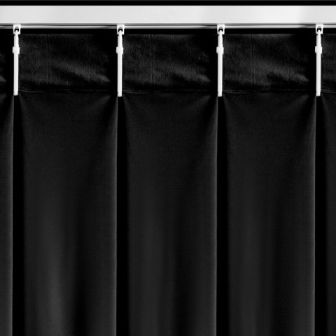 ZASŁONA GOTOWA MELANIE 140 X 270 CM CZARNY ZASŁONA GOTOWA MELANIE 140 X 270 CM CZARNY