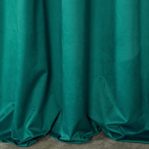 ZASŁONA GOTOWA D91 ROSA NA TAŚMIE 140 X 270 CM CIEMNOTURKUSOWY