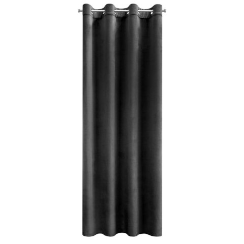 ZASŁONA GOTOWA MELANIE 140 X 250 CM CZARNY ZASŁONA GOTOWA MELANIE 140 X 250 CM CZARNY