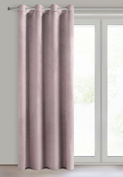 ZASŁONA GOTOWA MELANIE 140 X 250 CM PUDROWY RÓŻ