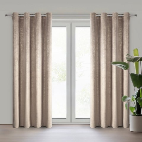 ZASŁONA GOTOWA BETHY 135 X 250 CM BRĄZOWY ZASŁONA GOTOWA BETHY 135 X 250 CM BRĄZOWY