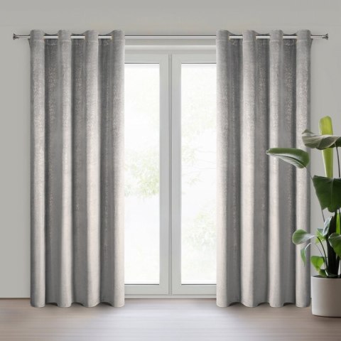 ZASŁONA GOTOWA BETHY 135 X 250 CM SREBRNY ZASŁONA GOTOWA BETHY 135 X 250 CM SREBRNY