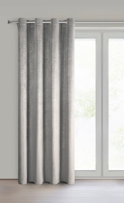 ZASŁONA GOTOWA BETHY 135 X 250 CM SREBRNY ZASŁONA GOTOWA BETHY 135 X 250 CM SREBRNY