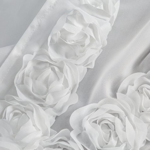 ZASŁONA GOTOWA ROSES 12 NA TAŚMIE 140 X 270 CM BIAŁY ZASŁONA GOTOWA ROSES 12 NA TAŚMIE 140 X 270 CM BIAŁY