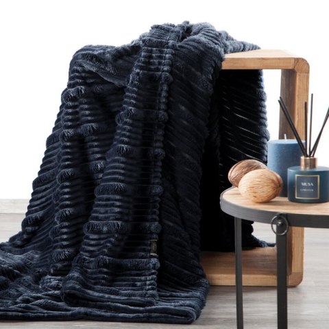 KOC NINA 150 X 200 CM GRANATOWY KOC NINA 150 X 200 CM GRANATOWY