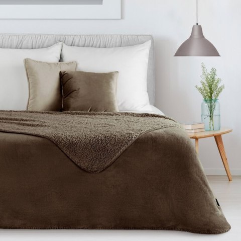 KOC TEDY 170 X 210 CM CIEMNOBRĄZOWY KOC TEDY 170 X 210 CM CIEMNOBRĄZOWY