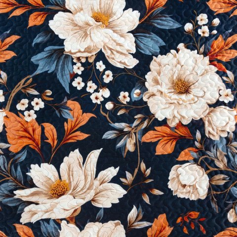 NARZUTA FIORA 170 X 210 CM GRANATOWY NARZUTA FIORA 170 X 210 CM GRANATOWY