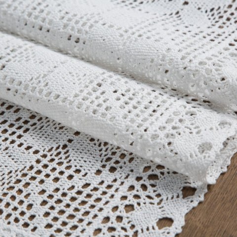 OBRUS MARTHA 40 X 140 CM BIAŁY OBRUS MARTHA 40 X 140 CM BIAŁY