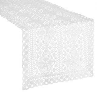 OBRUS MARY 40 X 140 CM BIAŁY