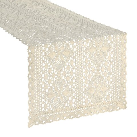 OBRUS MARY 40 X 140 CM JASNOBEŻOWY OBRUS MARY 40 X 140 CM JASNOBEŻOWY