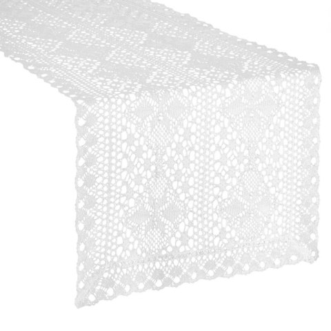 OBRUS MARY 40 X 180 CM BIAŁY OBRUS MARY 40 X 180 CM BIAŁY