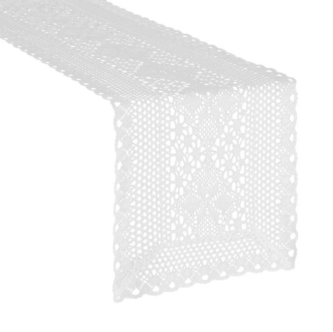 OBRUS MEGGY 32 X 180 CM BIAŁY OBRUS MEGGY 32 X 180 CM BIAŁY