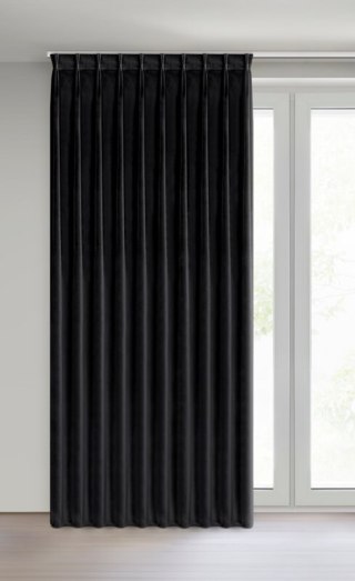 ZASŁONA GOTOWA MELANIE 210 X 270 CM CZARNY