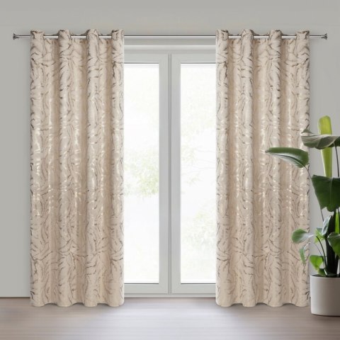 ZASŁONA GOTOWA MILENA 140 X 250 CM BEŻOWY ZASŁONA GOTOWA MILENA 140 X 250 CM BEŻOWY