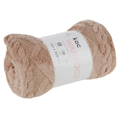 KOC D91 WARKOCZ 200 X 220 CM BEŻOWY KOC D91 WARKOCZ 200 X 220 CM BEŻOWY