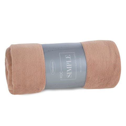 KOC SIMPLE1 150 X 200 CM BEŻOWY KOC SIMPLE1 150 X 200 CM BEŻOWY