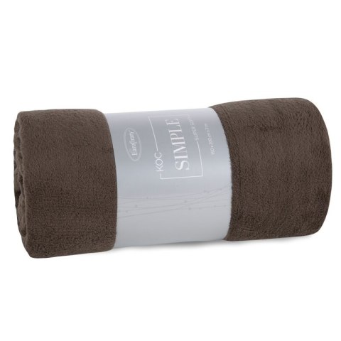 KOC SIMPLE1 150 X 200 CM CIEMNOBRĄZOWY KOC SIMPLE1 150 X 200 CM CIEMNOBRĄZOWY