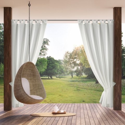 ZASŁONA GOTOWA GARDEN NA SZELKACH 155 X 220 CM BIAŁY ZASŁONA GOTOWA GARDEN NA SZELKACH 155 X 220 CM BIAŁY