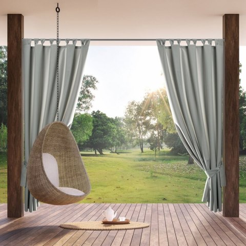 ZASŁONA GOTOWA GARDEN NA SZELKACH 155 X 240 CM SREBRNY ZASŁONA GOTOWA GARDEN NA SZELKACH 155 X 240 CM SREBRNY