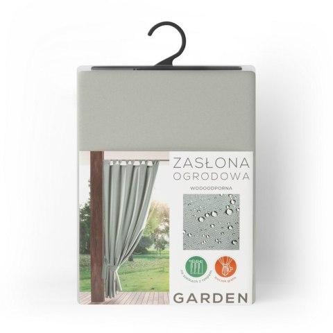 ZASŁONA GOTOWA GARDEN NA SZELKACH 155 X 240 CM SREBRNY ZASŁONA GOTOWA GARDEN NA SZELKACH 155 X 240 CM SREBRNY