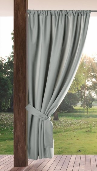 ZASŁONA GOTOWA GARDEN NA TAŚMIE 155 X 200 CM SREBRNY