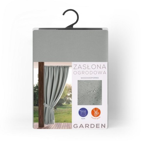 ZASŁONA GOTOWA GARDEN NA TAŚMIE 155 X 200 CM SREBRNY ZASŁONA GOTOWA GARDEN NA TAŚMIE 155 X 200 CM SREBRNY