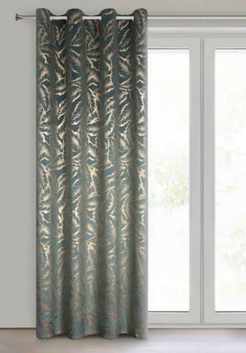 ZASŁONA GOTOWA MILENA 140 X 250 CM MIĘTOWY ZASŁONA GOTOWA MILENA 140 X 250 CM MIĘTOWY
