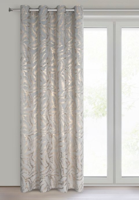 ZASŁONA GOTOWA MILENA 140 X 250 CM SREBRNY ZASŁONA GOTOWA MILENA 140 X 250 CM SREBRNY