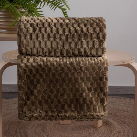 KOC D91 CINDY6 70 X 160 CM CIEMNOBRĄZOWY KOC D91 CINDY6 70 X 160 CM CIEMNOBRĄZOWY