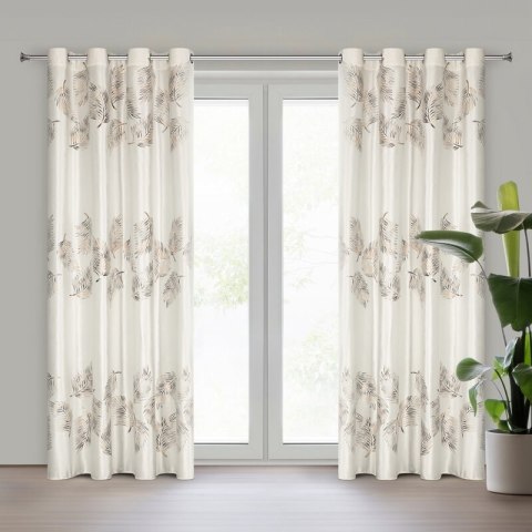ZASŁONA GOTOWA IDALIA 140 X 250 CM KREMOWY ZASŁONA GOTOWA IDALIA 140 X 250 CM KREMOWY