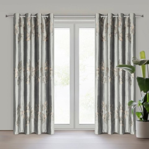 ZASŁONA GOTOWA IDALIA 140 X 250 CM SREBRNY ZASŁONA GOTOWA IDALIA 140 X 250 CM SREBRNY