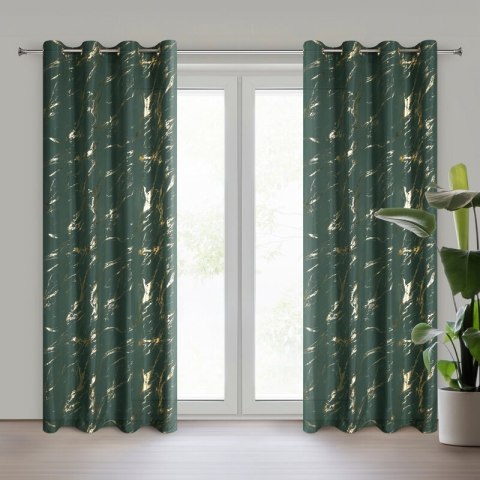 ZASŁONA GOTOWA LANI 140 X 250 CM CIEMNOZIELONY ZASŁONA GOTOWA LANI 140 X 250 CM CIEMNOZIELONY