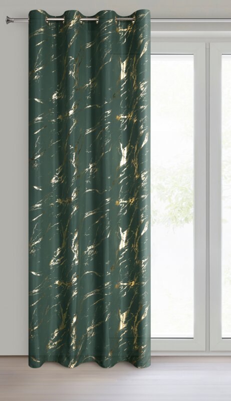ZASŁONA GOTOWA LANI 140 X 250 CM CIEMNOZIELONY ZASŁONA GOTOWA LANI 140 X 250 CM CIEMNOZIELONY
