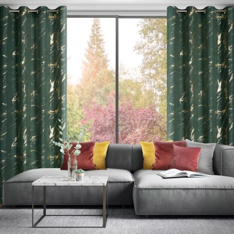 ZASŁONA GOTOWA LANI 140 X 250 CM CIEMNOZIELONY ZASŁONA GOTOWA LANI 140 X 250 CM CIEMNOZIELONY