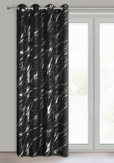 ZASŁONA GOTOWA LANI 140 X 250 CM CZARNY ZASŁONA GOTOWA LANI 140 X 250 CM CZARNY