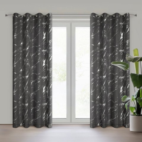 ZASŁONA GOTOWA LANI 140 X 250 CM STALOWY ZASŁONA GOTOWA LANI 140 X 250 CM STALOWY